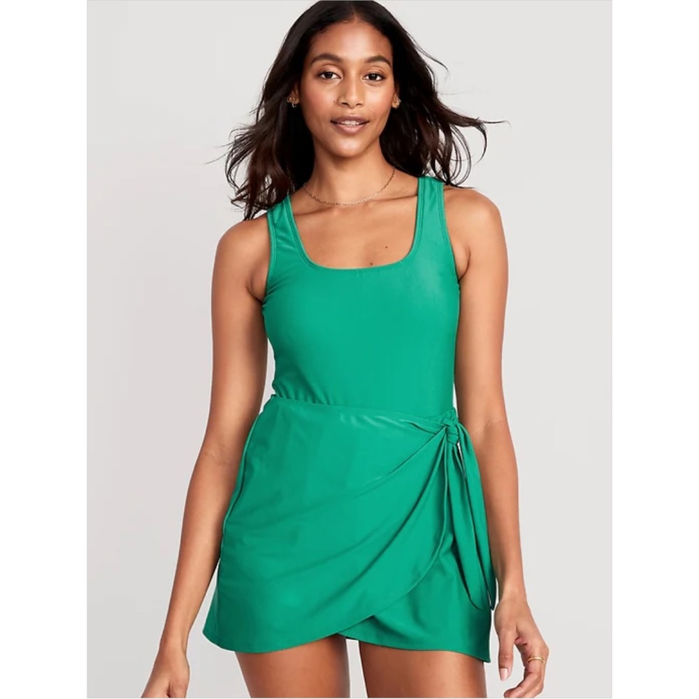 NEVER USED Old Navy Wrap-Front Swimsuit Dress